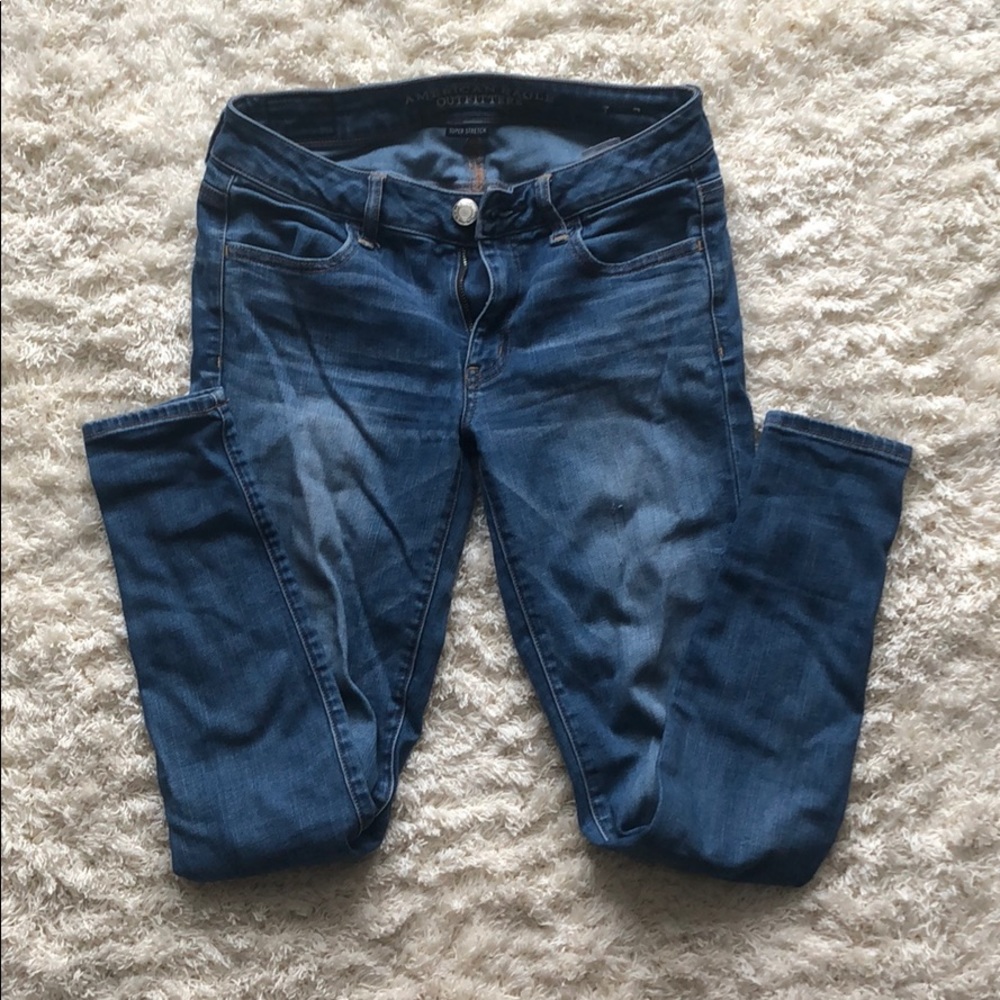AMERICAN EAGLE blue jean jeggings
